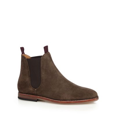 H By Hudson Khaki 'Tamper' Chelsea boots